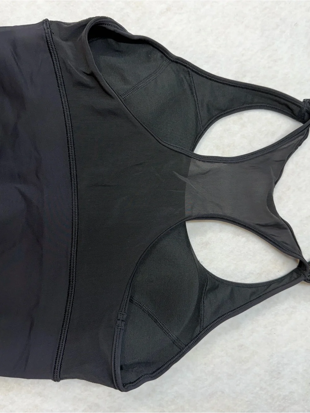 lululemon athletica Black Mesh Racerback Tank